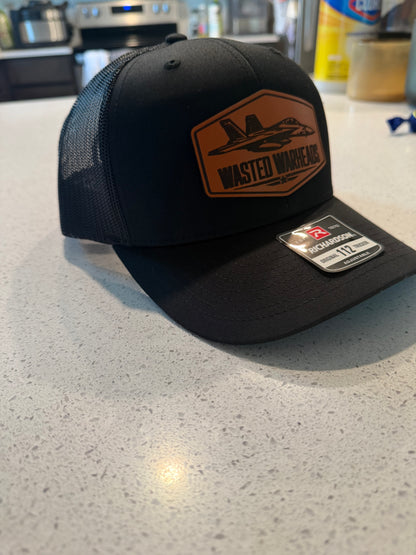 SOLID LEATHER PATCH HAT
